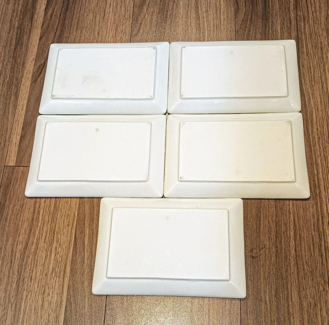 【5枚セット】有田焼　昇龍窯　金彩古伊万里　長角皿揃　長皿　取皿　皿