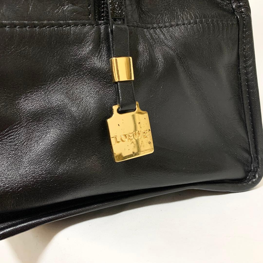 良品 LOEWE ロエベ ハンドバッグ ボストンバッグ アマソナ40 アナグラム