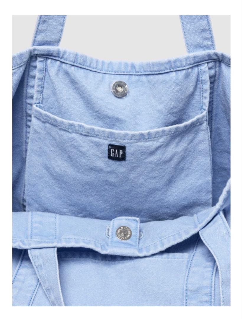 GAP ライトブルー ロゴトートバッグ