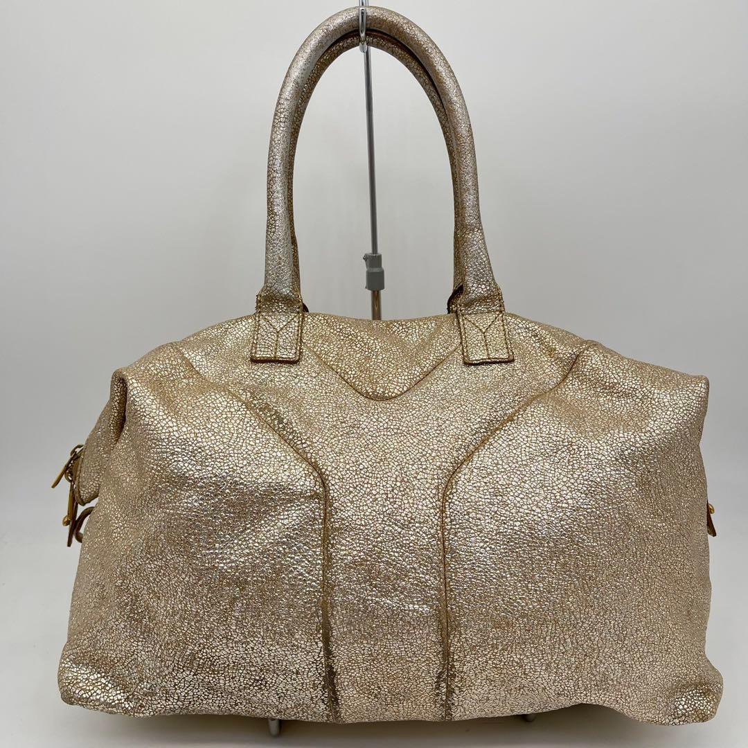 イヴサンローラン ハンドバッグ ミニボストン Yライン リヴゴーシュ レザー