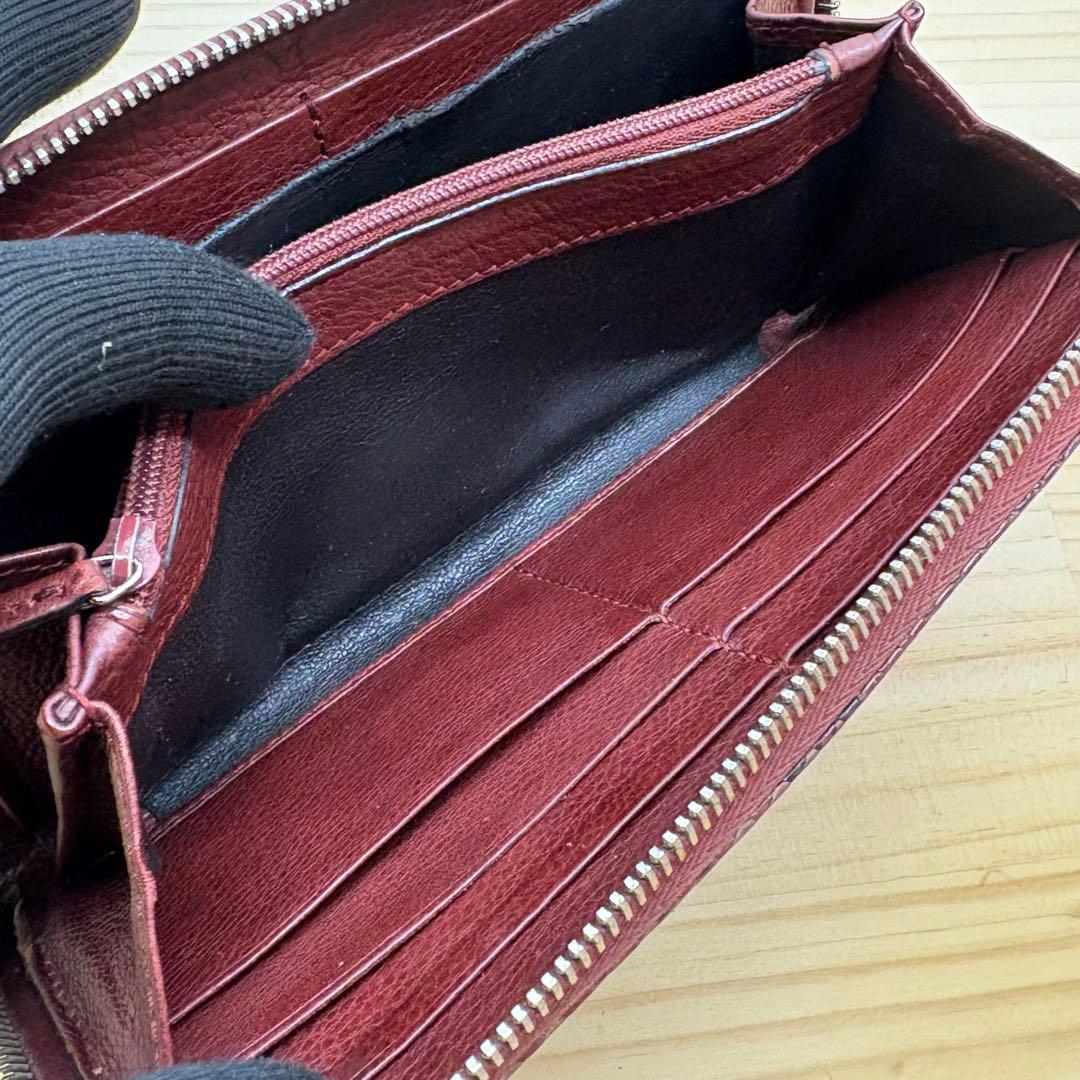 GUCCI グッチ　長財布　ラウンドファスナー　パイソン