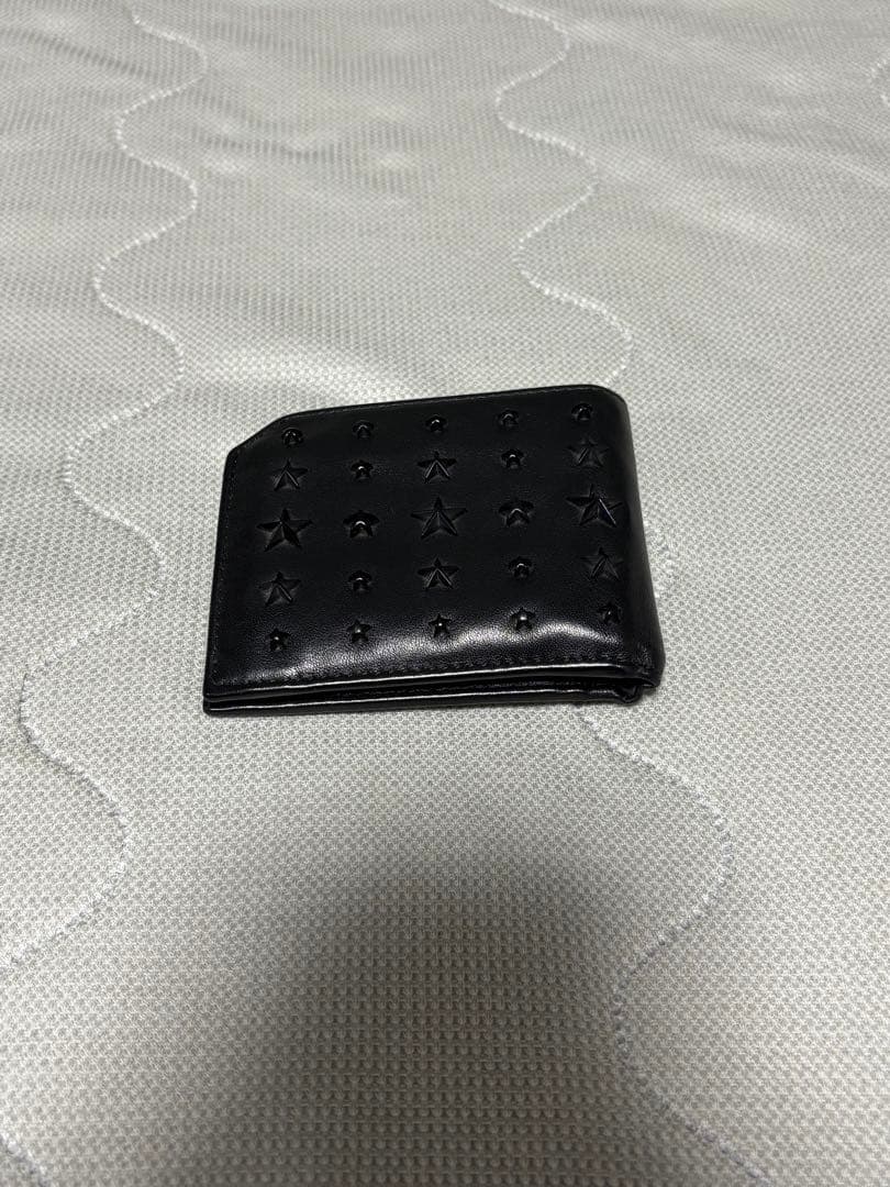 ジミーチュウ　二つ折り財布　ブラック