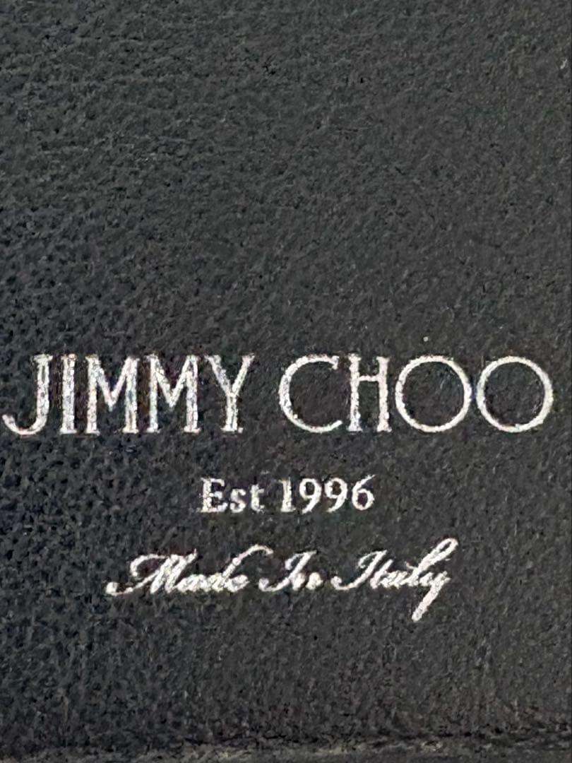 ジミーチュウ　二つ折り財布　ブラック