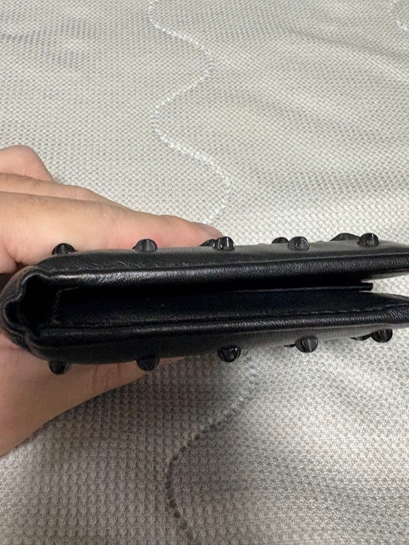 ジミーチュウ　二つ折り財布　ブラック