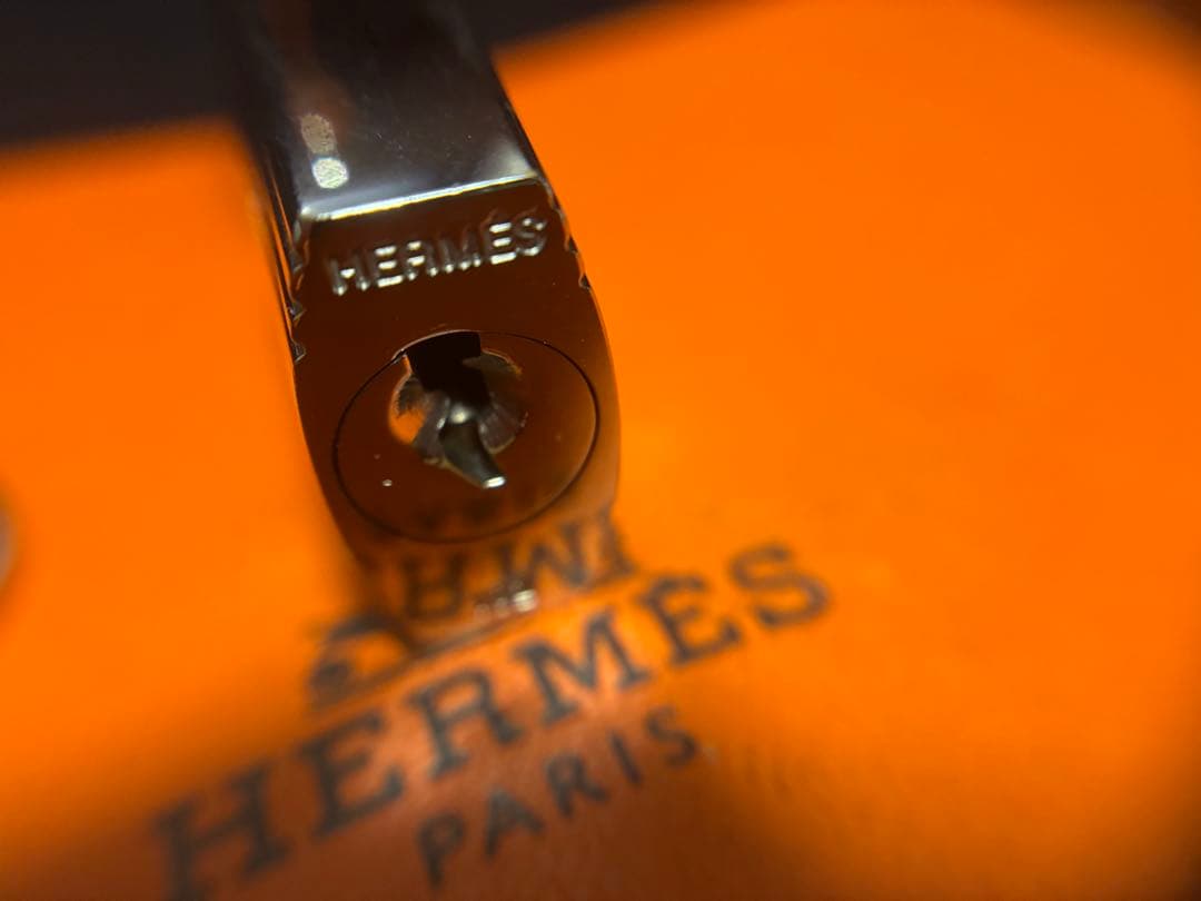 エルメス シルバー　カデナ　南京錠　パドロック　鍵　キー　NO102