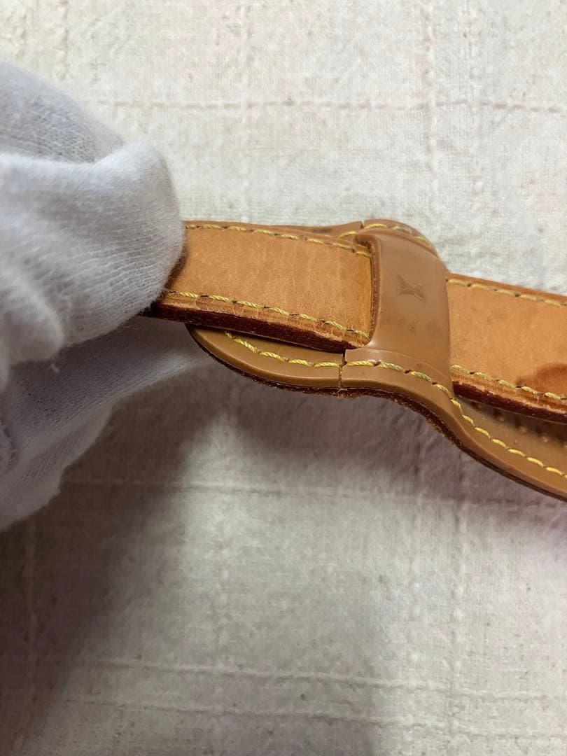 ルイヴィトン　ボストンバッグ　ショルダーストラップ　ヌメ革