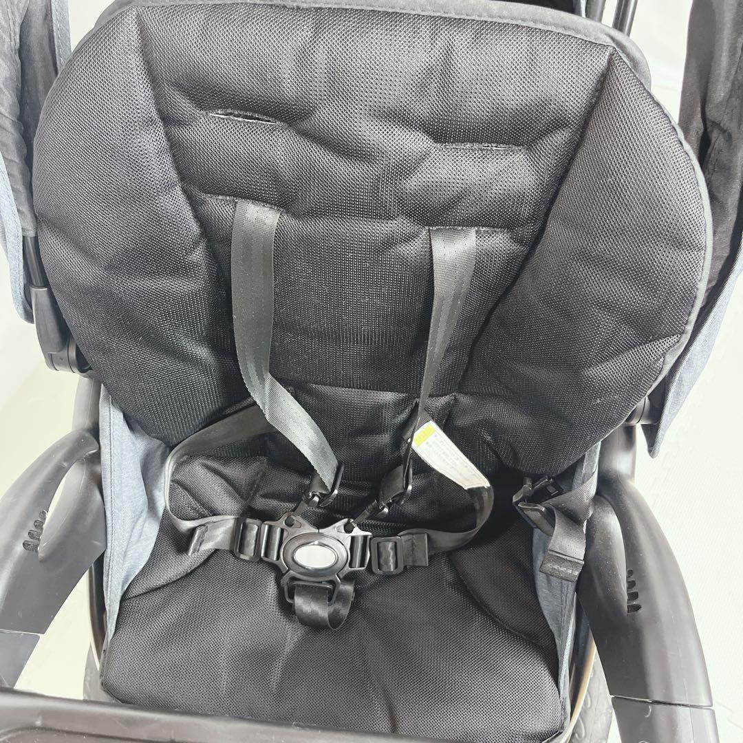 【美品】KATOJI ベビーカー 二人でゴーDX（デニム）二人乗りベビーカー