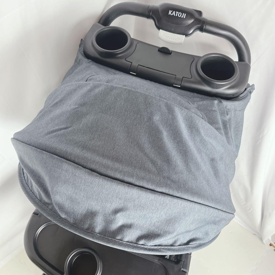 【美品】KATOJI ベビーカー 二人でゴーDX（デニム）二人乗りベビーカー