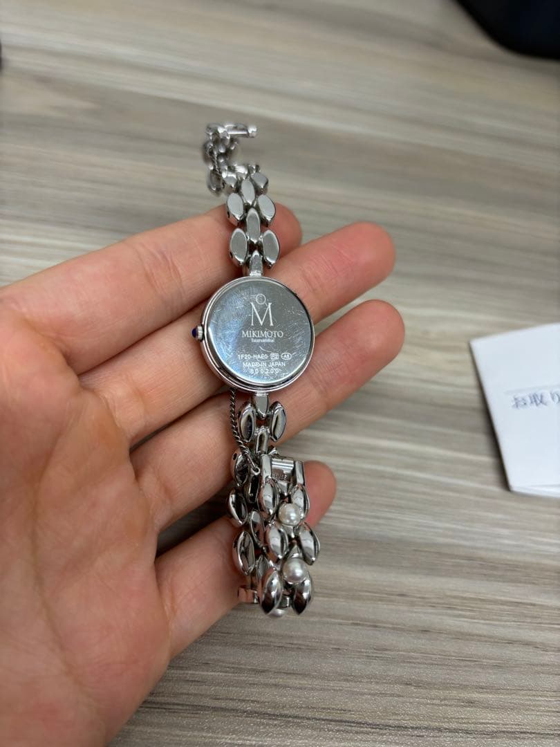 MIKIMOTO パール装飾 アナログ腕時計