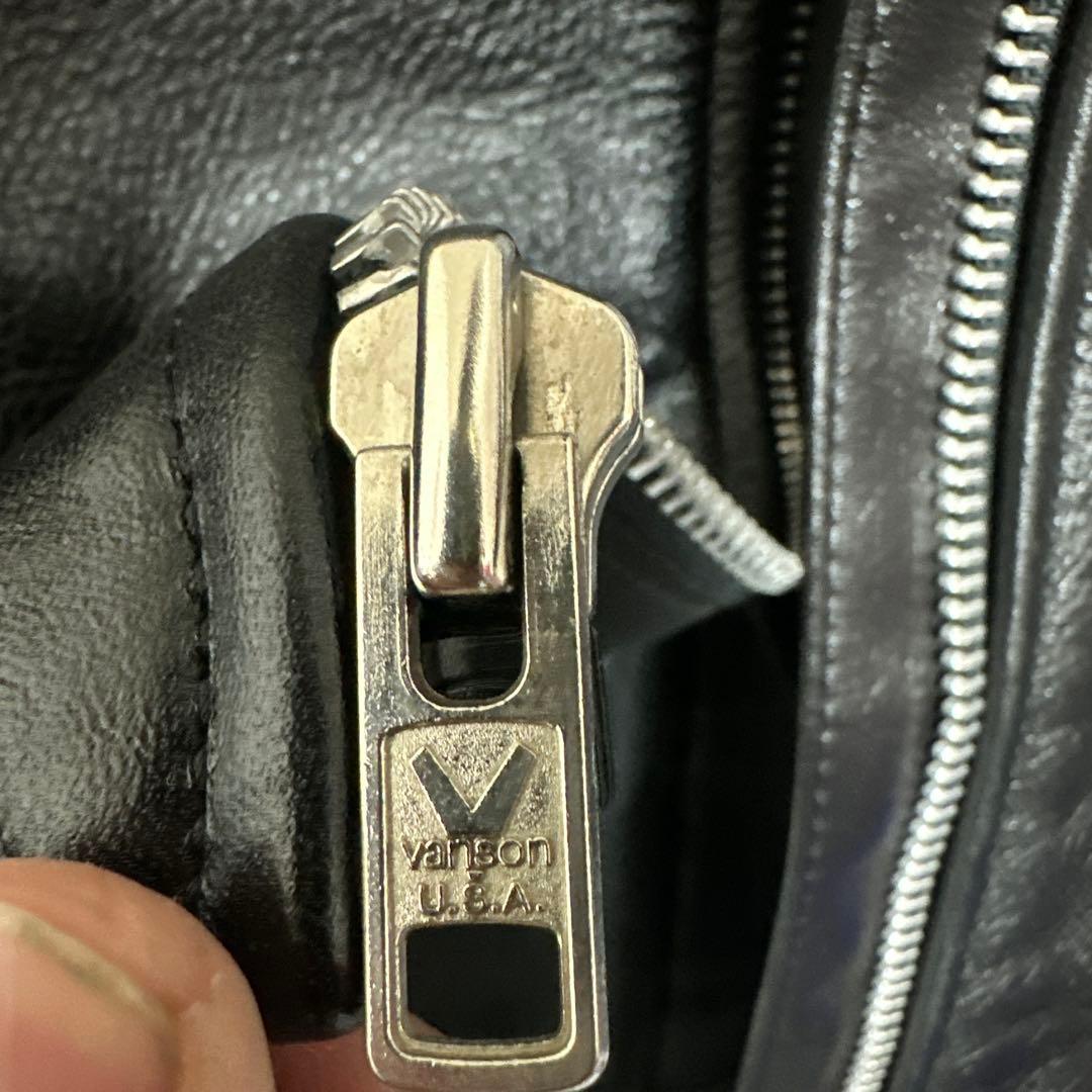 M*ム様 Vanson シングルライダース 38 短丈　2003年製