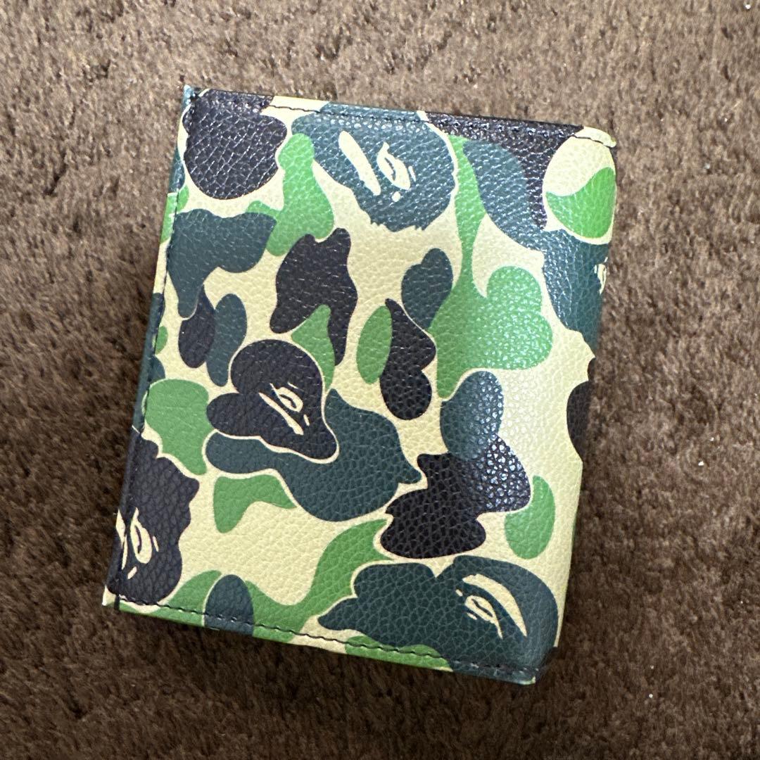 おまけ付き 美品 APE エイプ WALLET ウォレット グリーンカモ