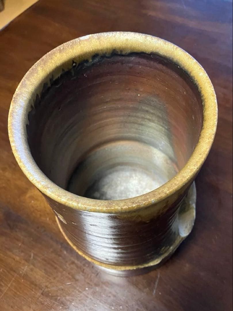 津軽金山焼　花入れ