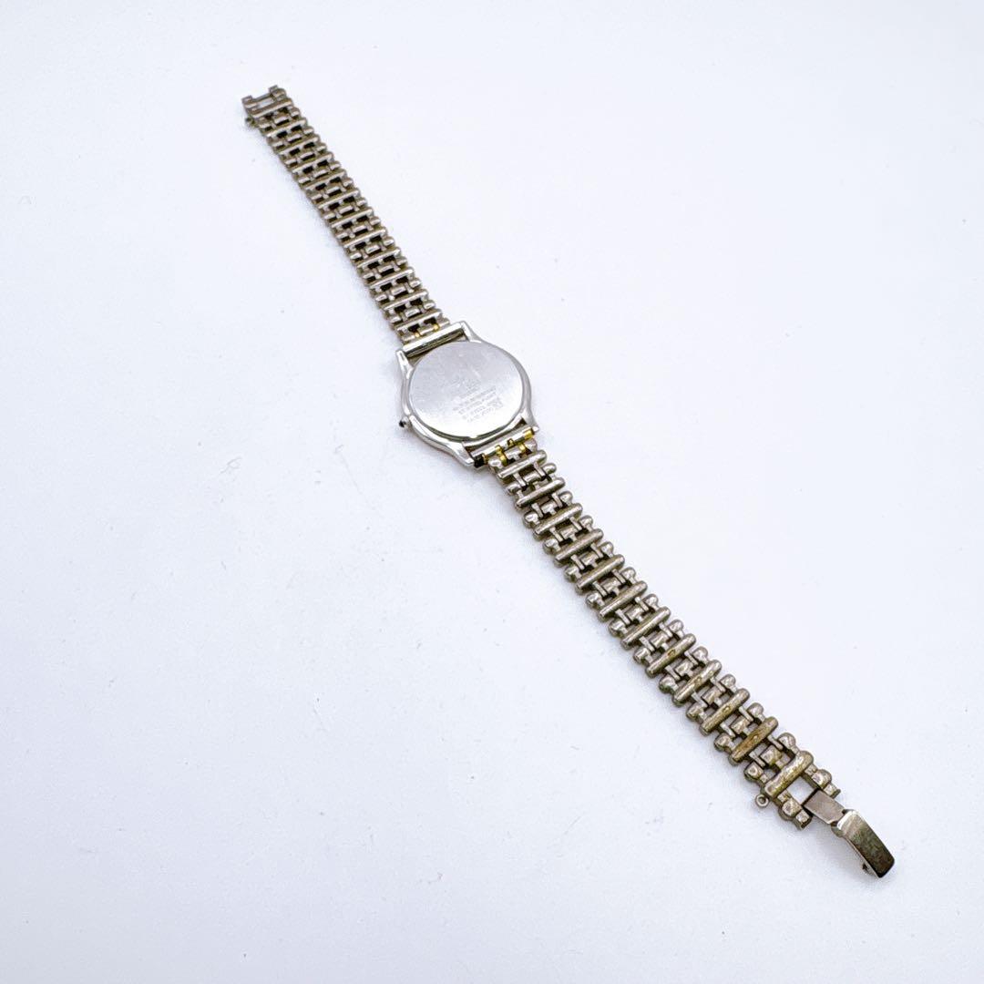 稼働品 SEIKO CREADOR アナログ腕時計 シルバー/ゴールド 18KT