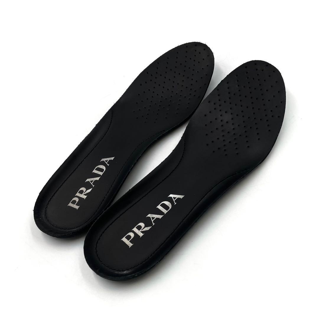 《未使用級》PRADA プラダ ソックス スニーカー ストレッチ サイドロゴ 黒