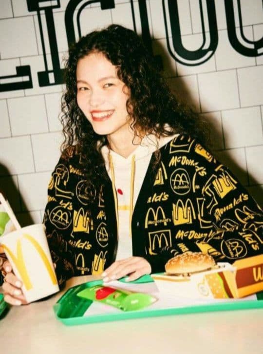 マクドナルドの思い出｜ジャカードVネックカーディガン 男女兼用XL 新品