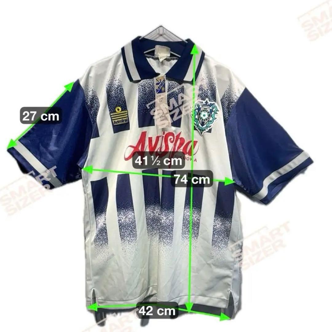 【デッドストック】アビスパ福岡 Admiral ユニフォーム シャツ ビンテージ