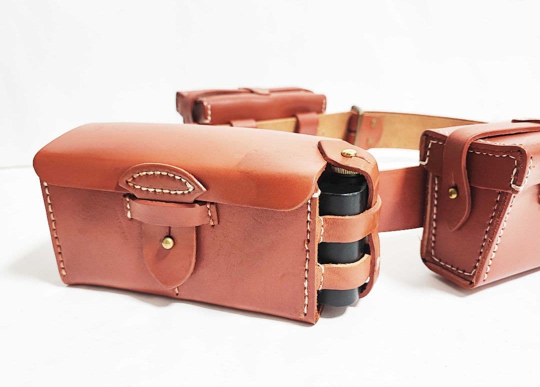 日本軍 弾薬盒 後期型 帯革 三十年式銃剣差 三八式歩兵銃 セット 新品未使用