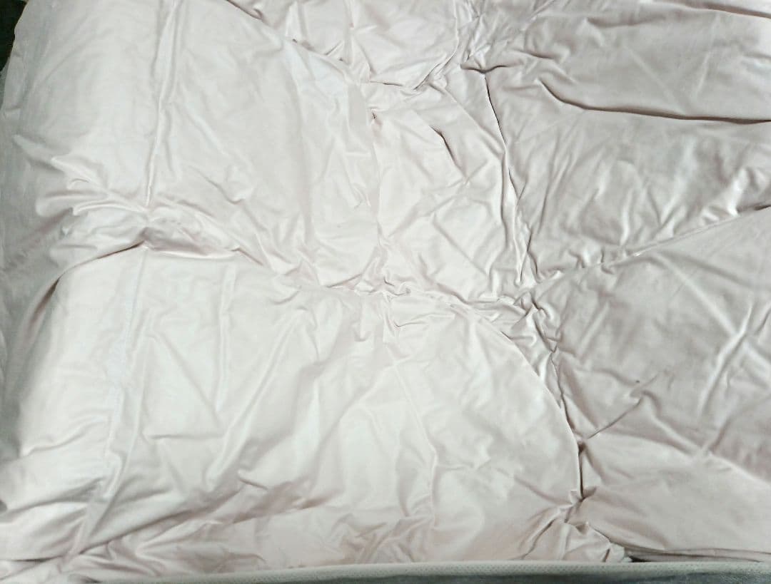 高級羽毛布団と羽毛肌掛けふとんのセット シングル ピンク系 ツーウェイ✨️日本製