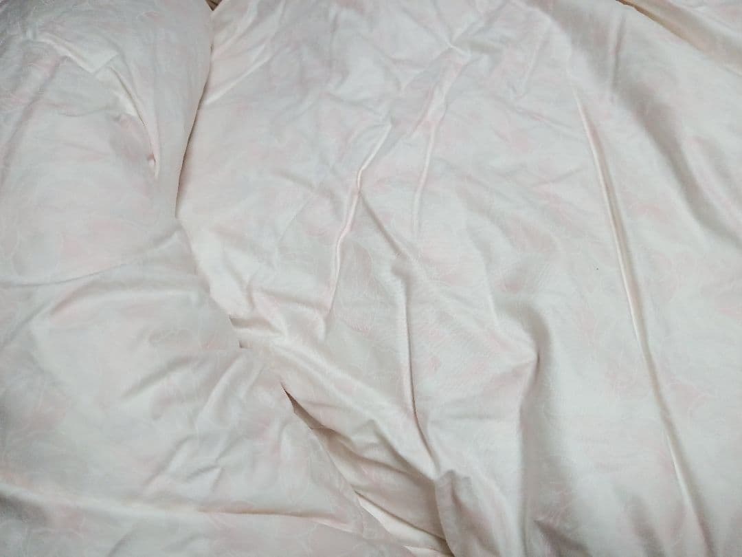 高級羽毛布団と羽毛肌掛けふとんのセット シングル ピンク系 ツーウェイ✨️日本製