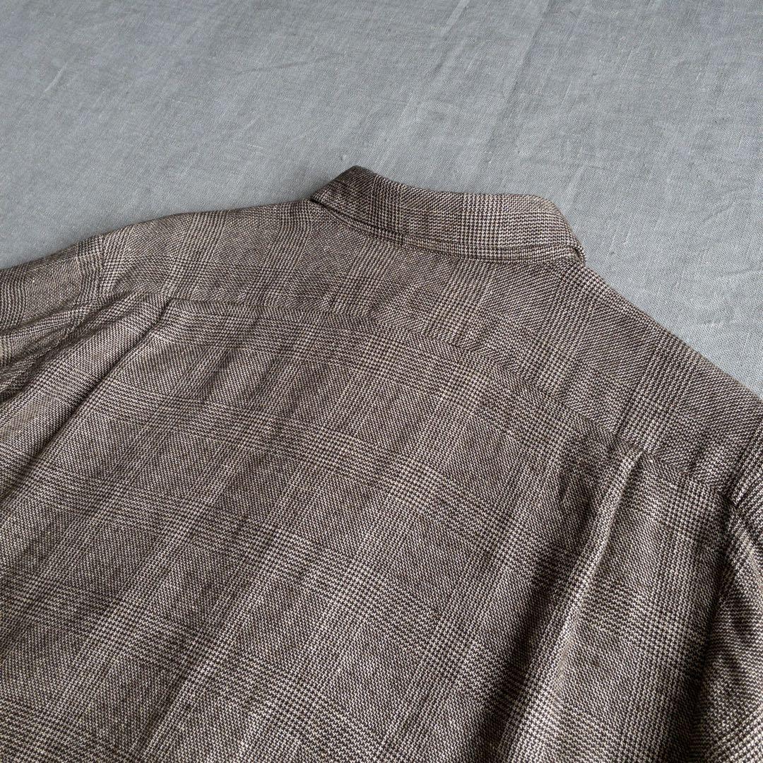 トップス FRANK LEDER Wool Linen Dress Shirts