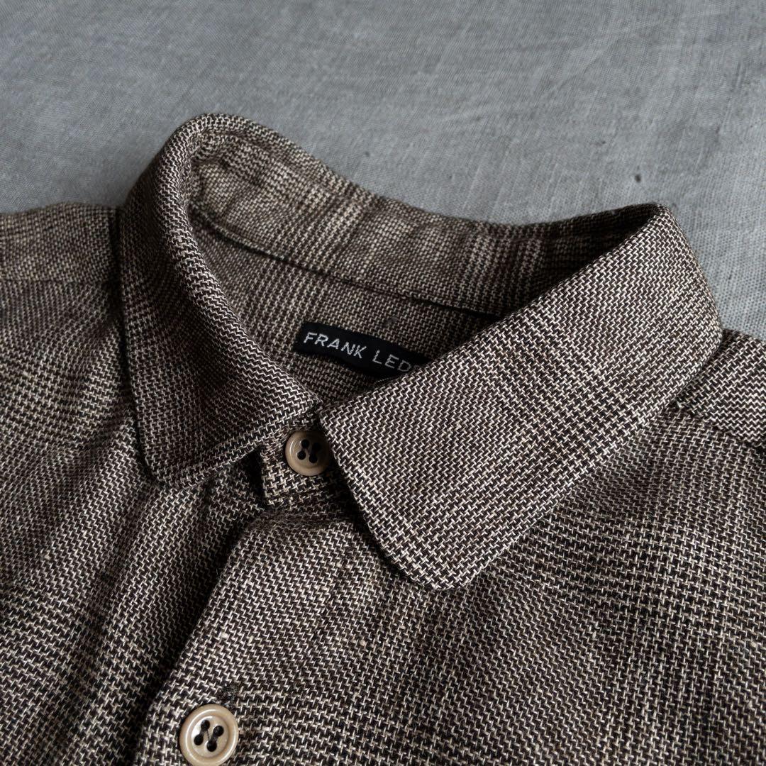 トップス FRANK LEDER Wool Linen Dress Shirts