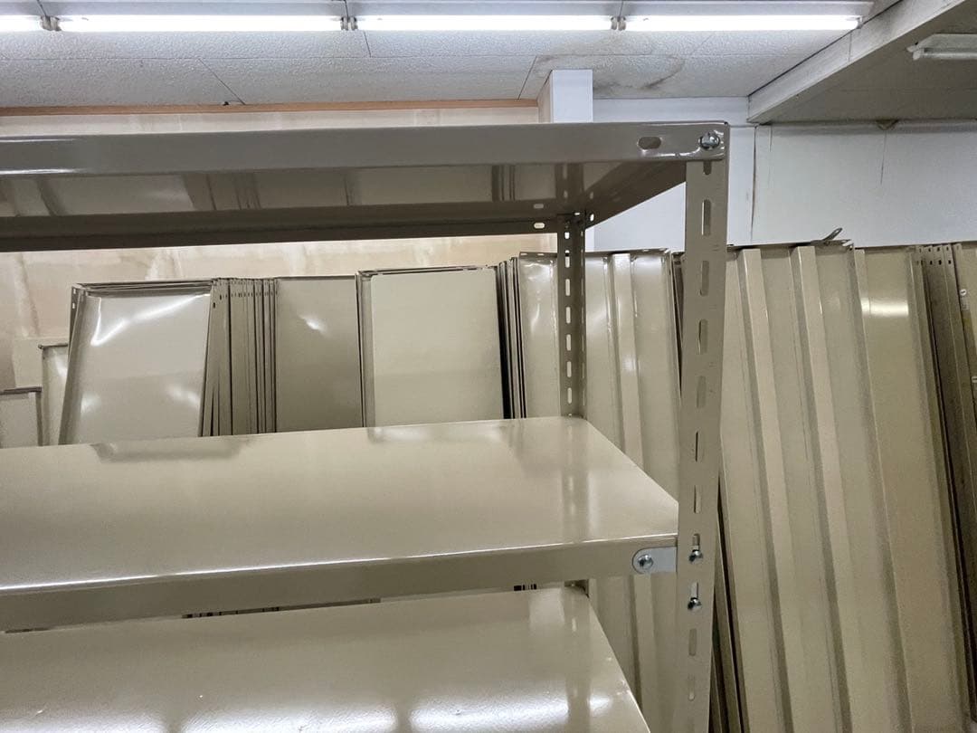 スチールラック 180×45×180 5段 ベージュ 5台分 福井県引き取り限定