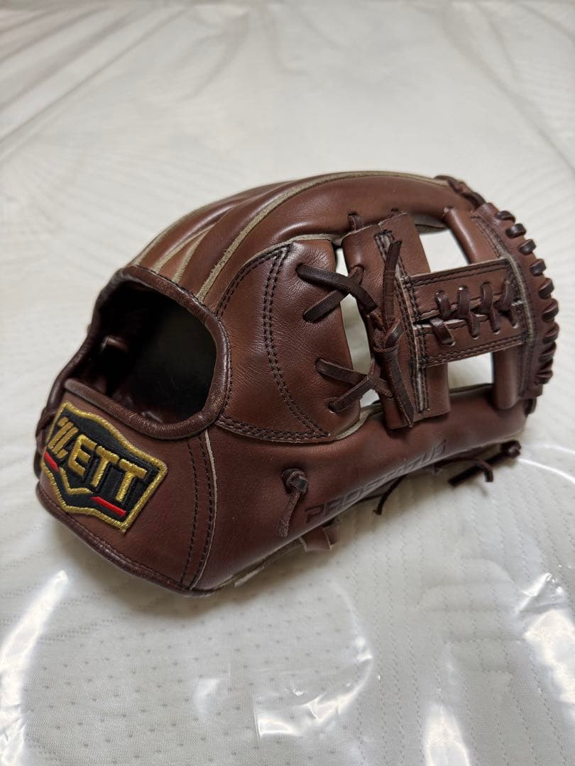 ZETT ブラウン 硬式グローブ　セカンド用