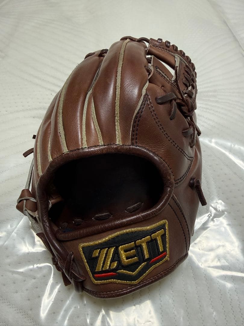 ZETT ブラウン 硬式グローブ　セカンド用