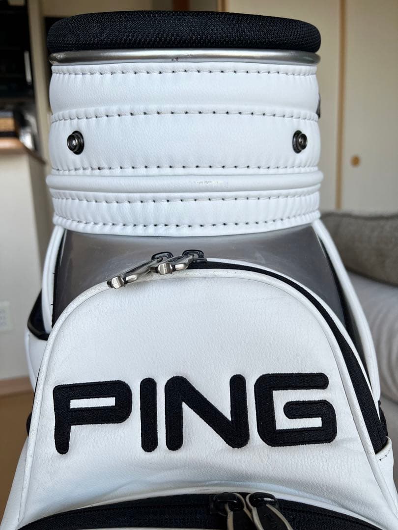 美品 PING 3点式キャディバッグ ツアースタッフバッグ　希少ミスター・ピン