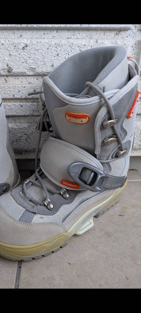 希少kissmarkステップイン•スノーボード158cmブーツ27cm 簡単着脱