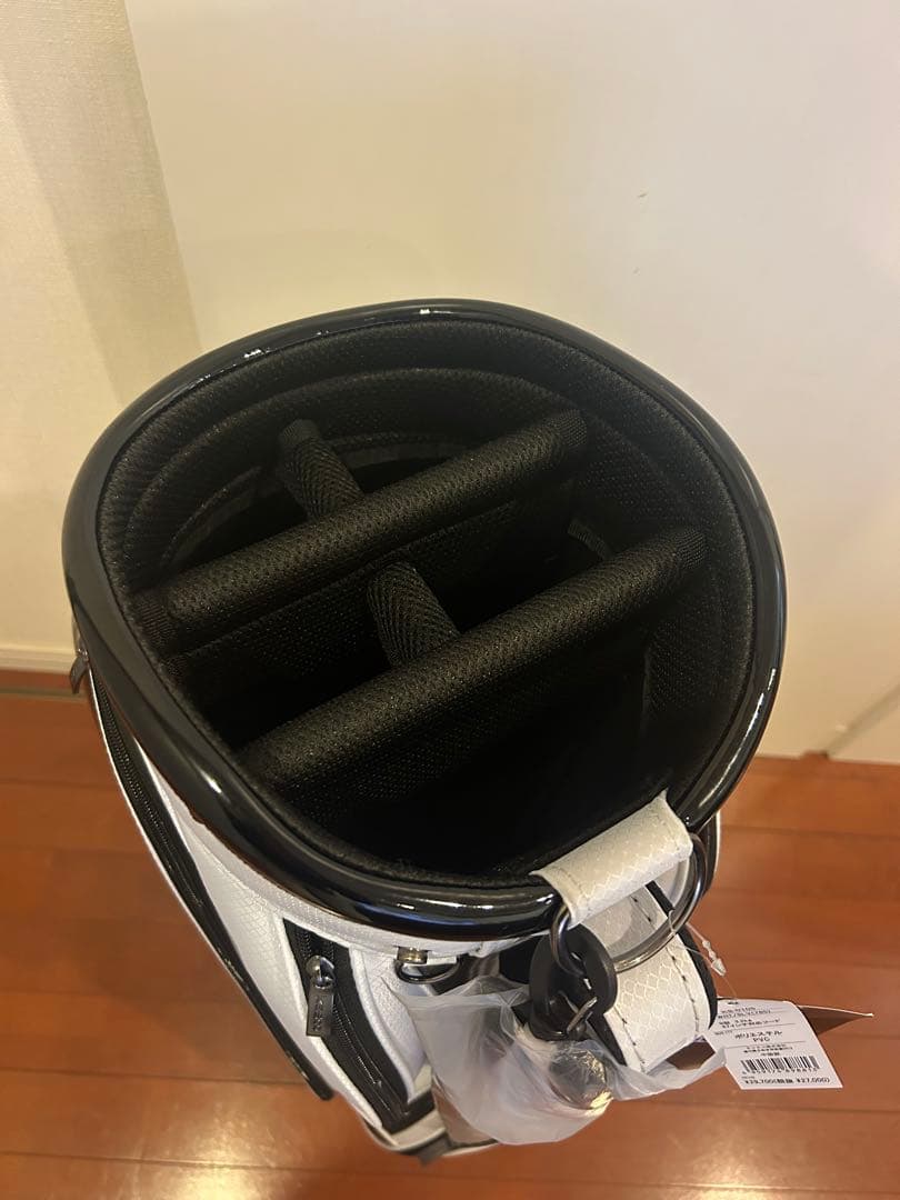 【新品・未使用】Kasco ゴルフバッグ ホワイト/ブラック