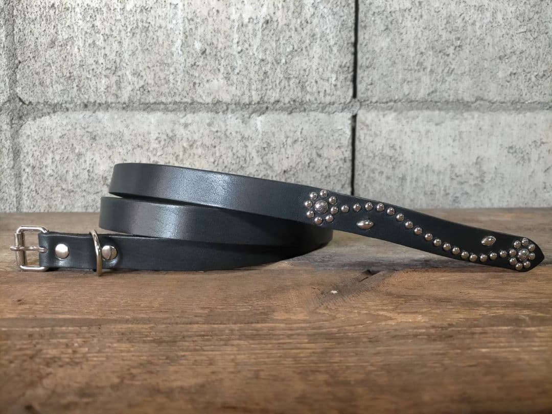 ナローベルト スタッズベルト XLサイズ 20㎜ オーダー製 ベルト HTC 等