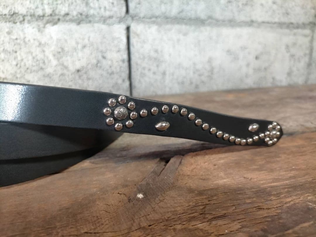 ナローベルト スタッズベルト XLサイズ 20㎜ オーダー製 ベルト HTC 等