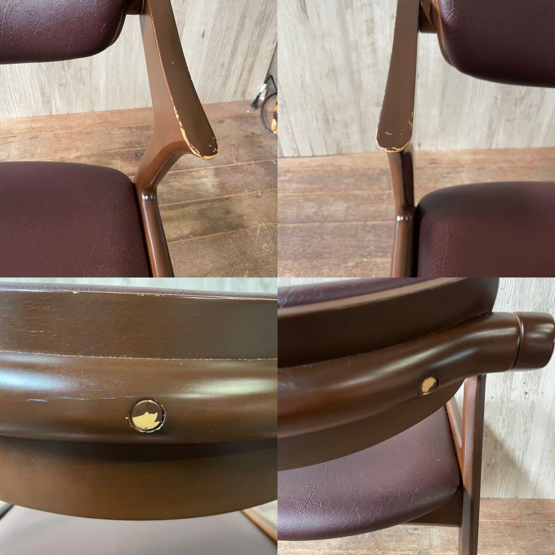 起立木工 キャスパーチェア Casper ダイニングチェア 4脚セット モカ