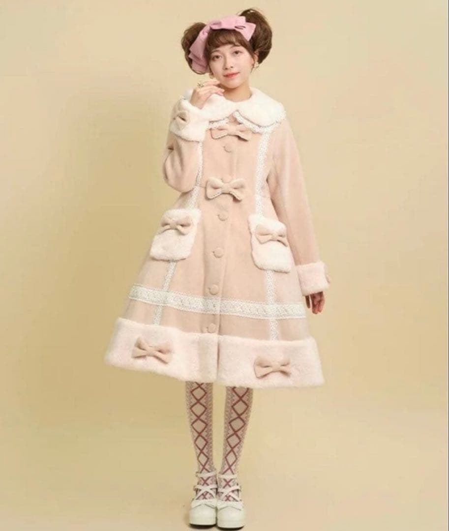 axes femme kawaii スノードルチェコートピンク 未使用