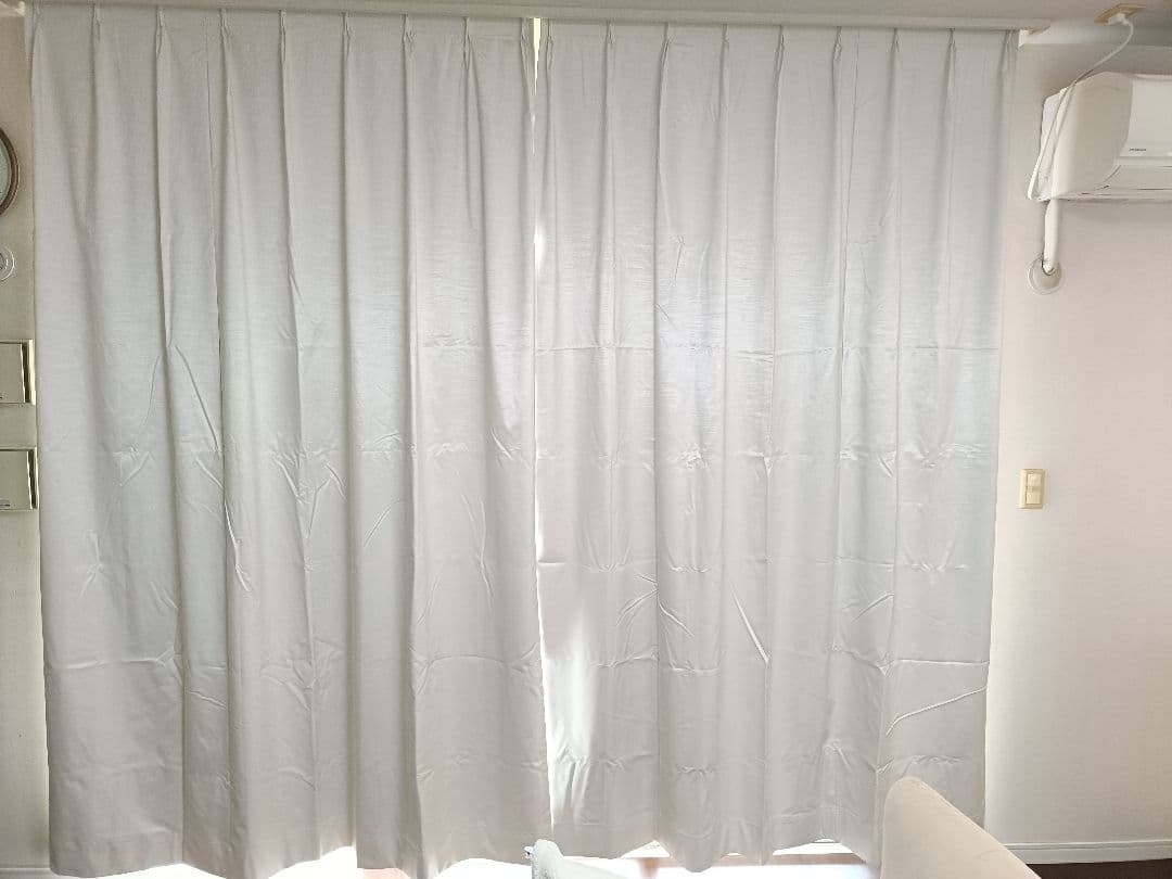 3セット　値下げ　カーテン1か月使用 （ドレープは完全遮光、レースは防炎）