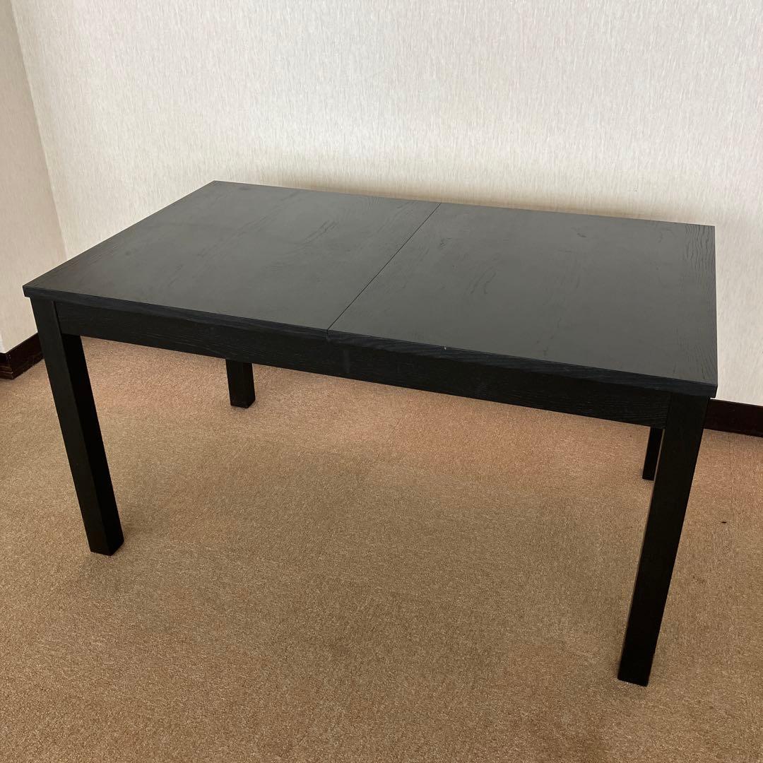 IKEA イケア 伸長式ダイニングテーブル BJURSTA ビュースタ　ブラック