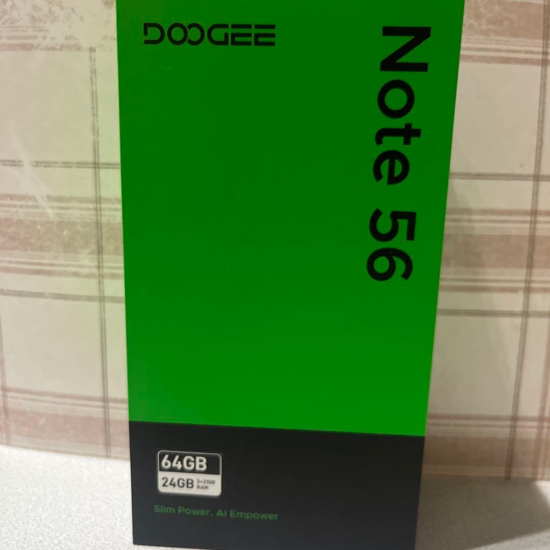 DOOGEE Note56 Android16 SIMフリー 64GB 24GB