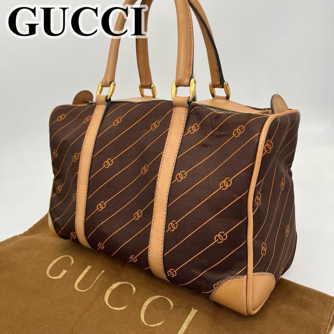 GUCCI ハンドバッグ ミニボストン 手提げ インターロッキング 流れ星