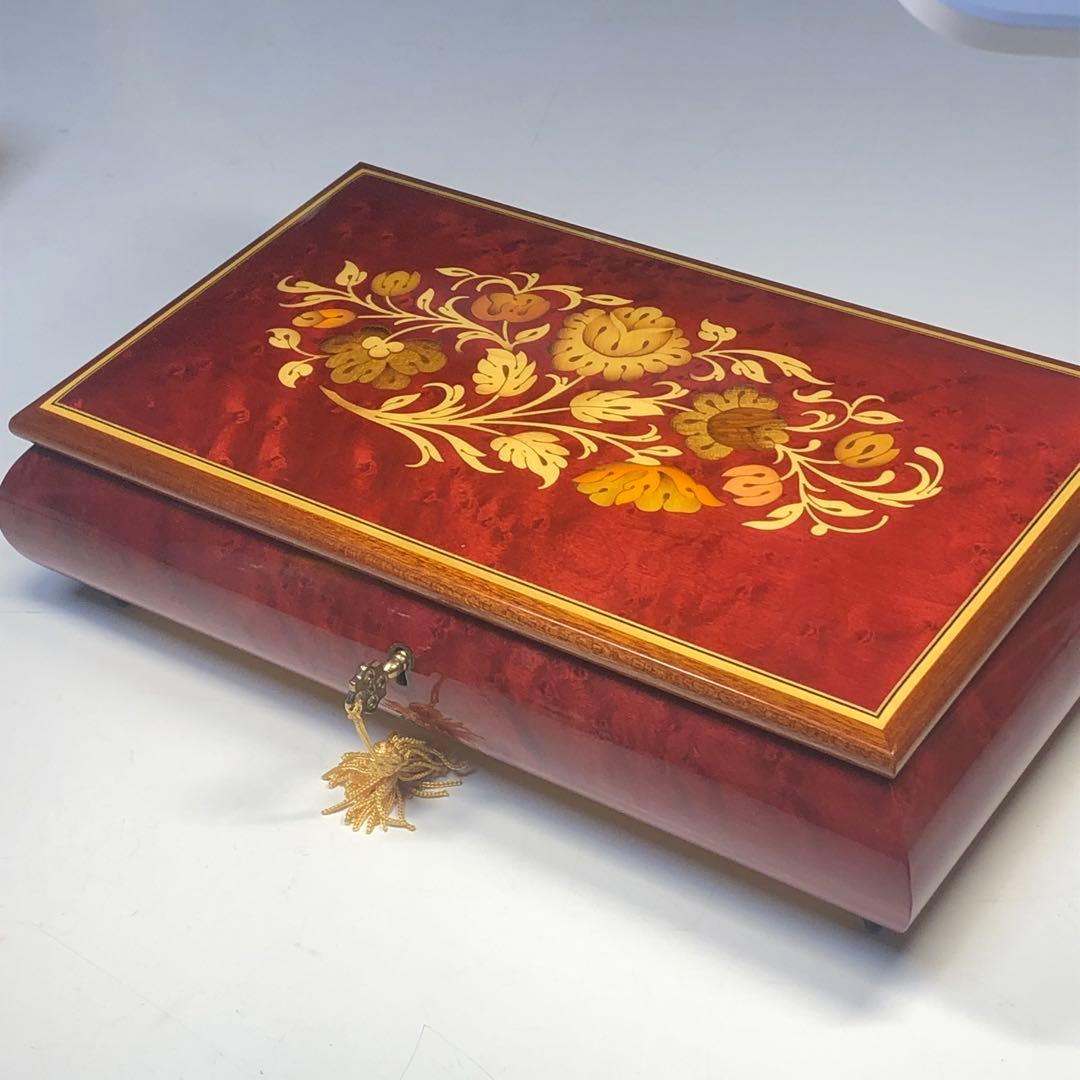 REUGE　リュージュ　象嵌　オルゴール　ジュエリーボックス