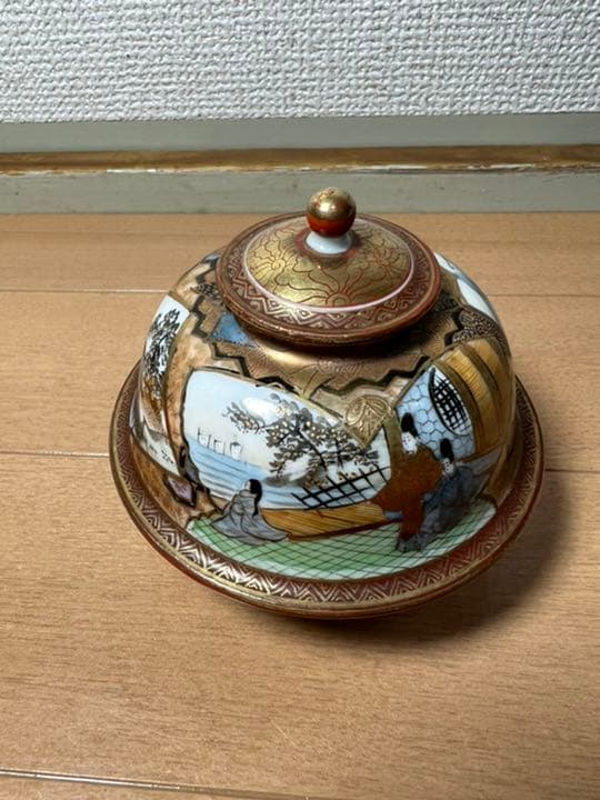 427 [激レア]九谷焼　古美術品　大日本井出製　シュガーポート　時代物