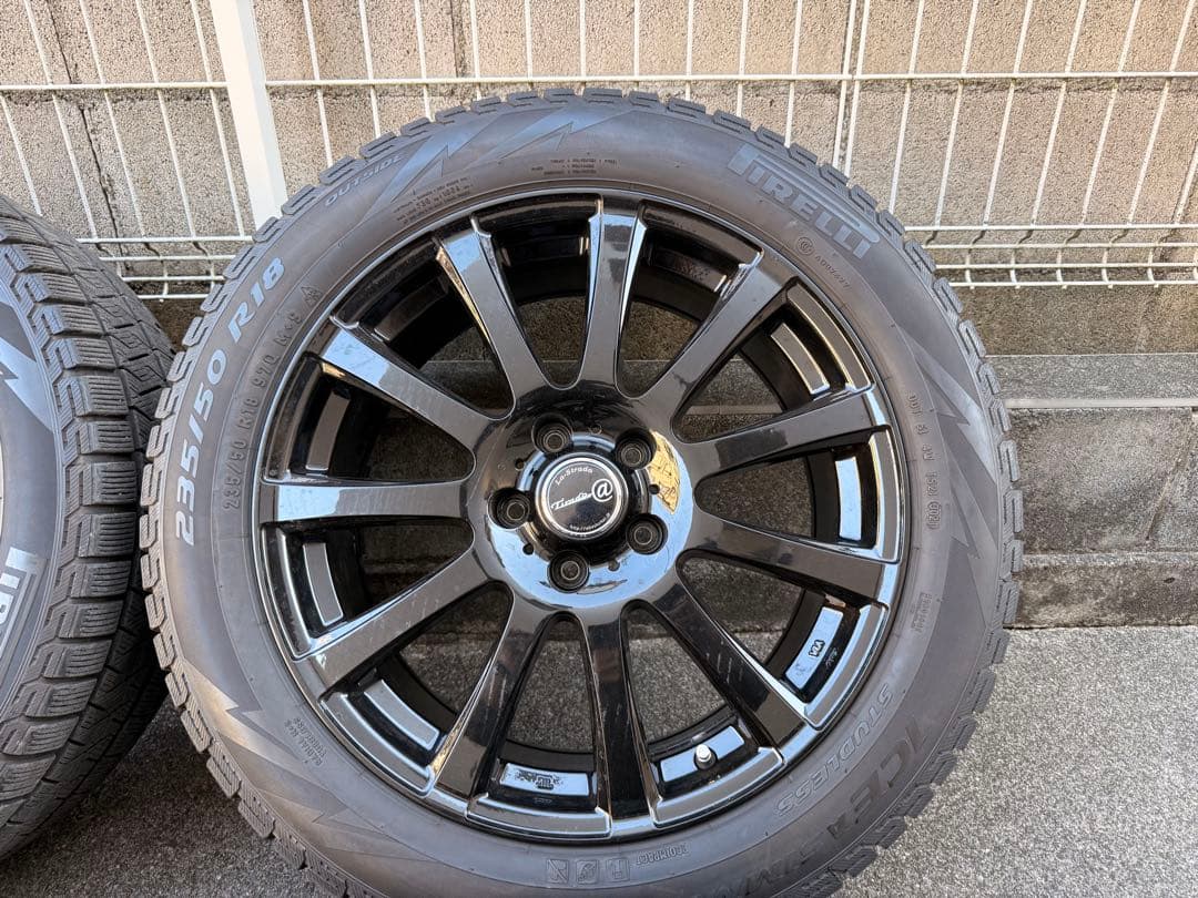 ピレリ PIRELLI 235/50r18 スタッドレス 4本 ホイール付き