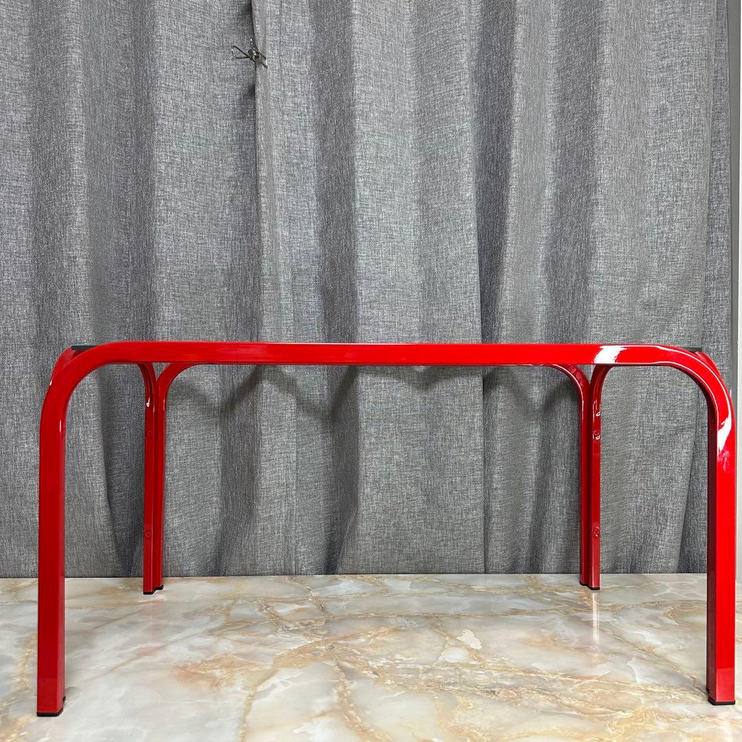 ガラステーブル 昭和 平成 レトロ ファンシー 当時物 赤