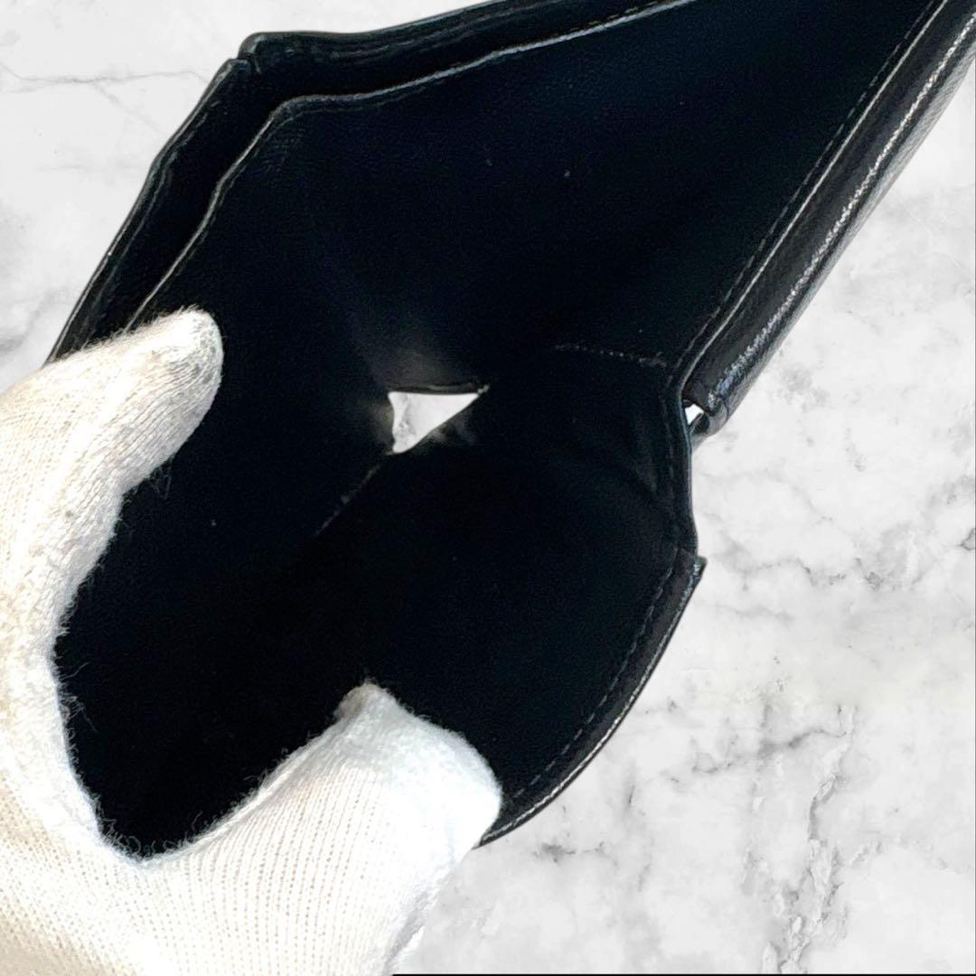 美品✨ ルイヴィトン　ポルトフォイユマルコ　エピ　ブラック　折り財布