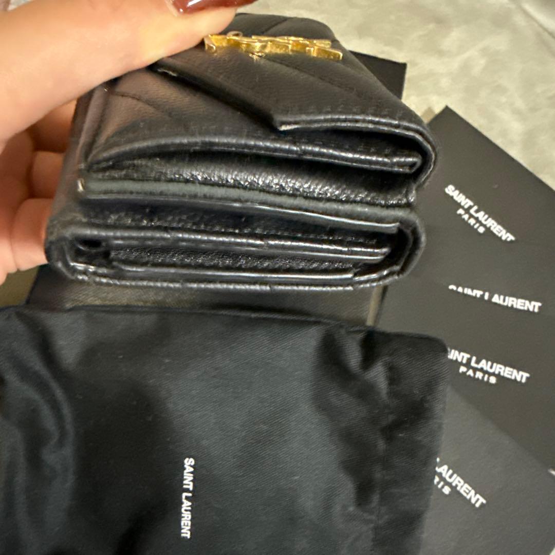 Saint Laurent ミニ財布ブラック