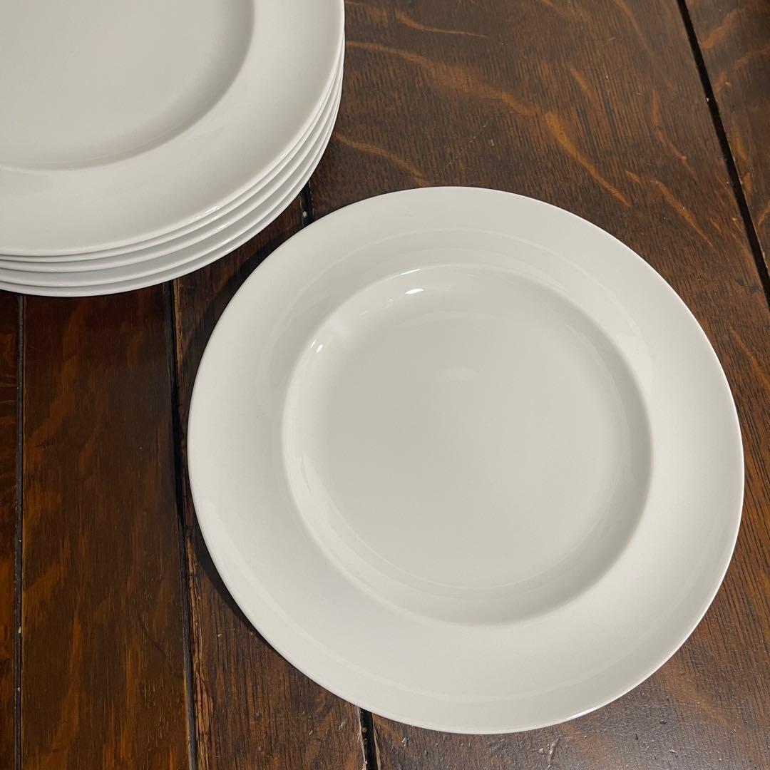 リチャードジノリ　インペロホワイト　6セット　白磁　ディナープレート 23cm