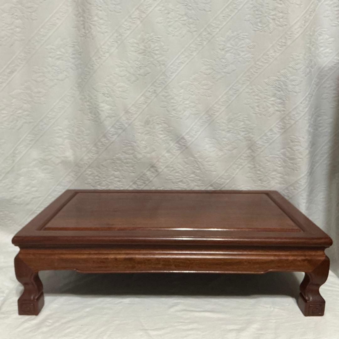 高級　盆栽台　花台　欅　木製　床の間　和風　床台　無垢 飾台