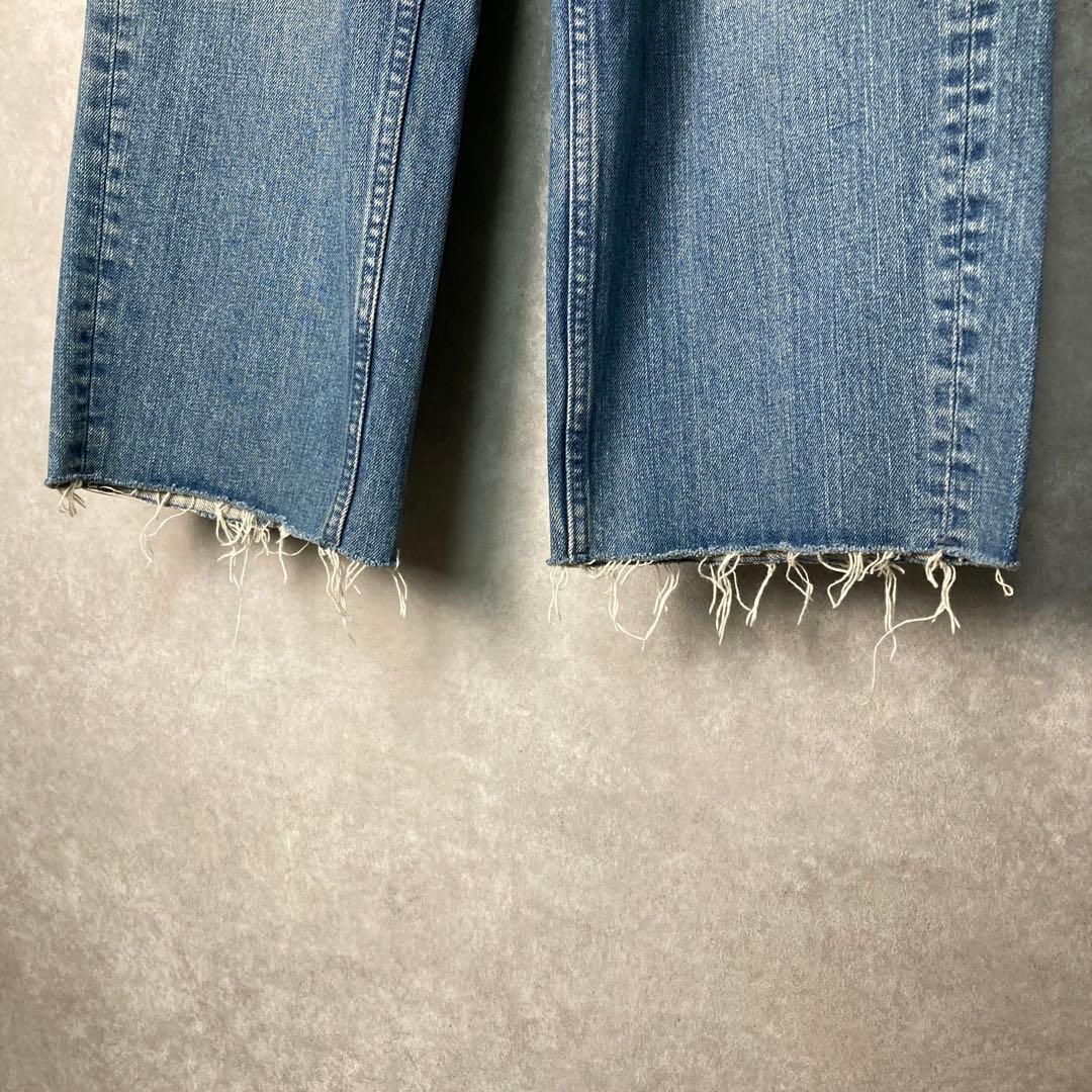 美品 MADISONBLUE クロップド デニムパンツ カットオフ M