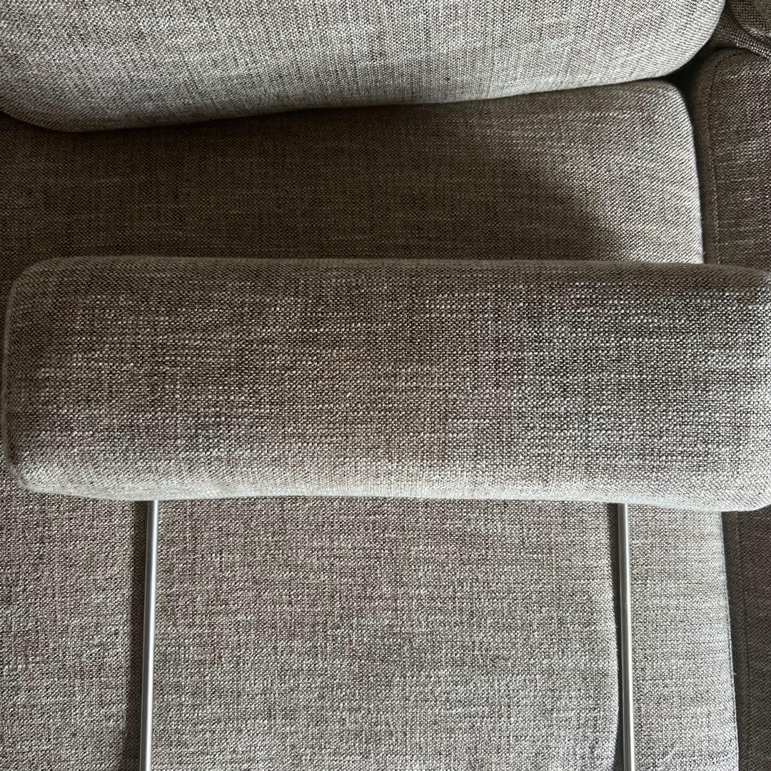 【最安値】LOWYA ロウヤ　3人掛け カウチソファ ベージュ/ファブリック