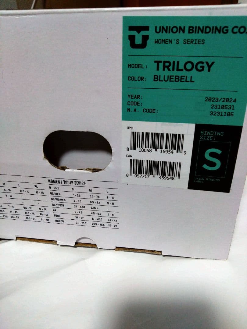 S*N様 UNION ユニオン トリロジー Sサイズ　BLUEBELL 23-2